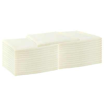 Mariposa Poly Spun Napkin 20x20 Ivory, Case Of 300 (NAP-IVORY-SPUN-CS)