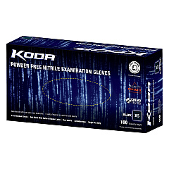 Koda Nitrile Powder Free 5.5 Mil Exam Gloves Black Xs, Box Of 100 (GL-NCF235BKFXS)