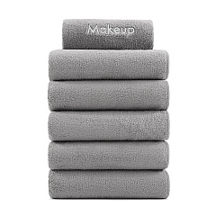 Bck2u Coral Fleece Makeup Fingertip 11x17 Grey, Pack Of 6 (P-MU-FTGRY)
