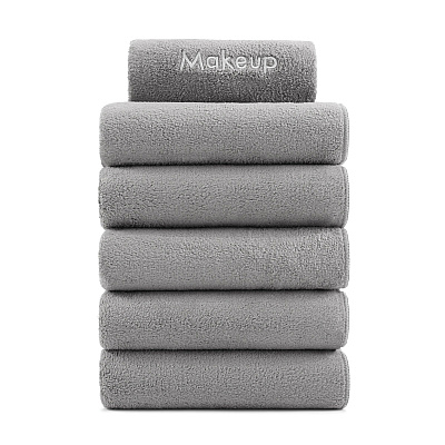 Bck2u Coral Fleece Makeup Fingertip 11x17 Grey, Pack Of 6 (P-MU-FTGRY)