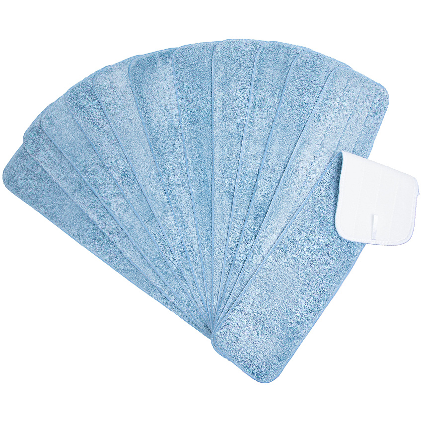 Microfiber Flat Wet Mop - 24", Blue, Pack Of 12 (PNP830024B)