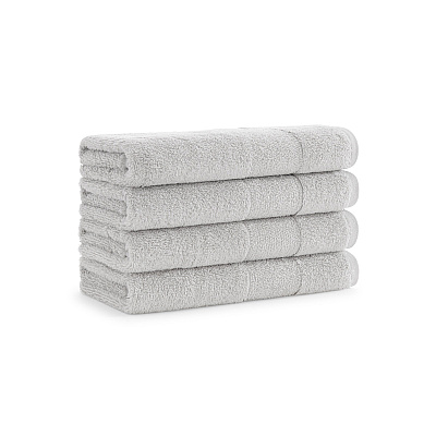 Aston & Arden Solid Turkish Hand Towel 18x32 Gray, Pack Of 4 (PNP-HT-TS1832-54-GRY)