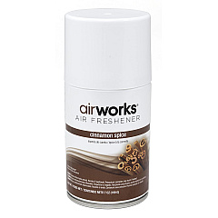 Airworks Metered Aerosol, Cinnamon Spice, 7 Oz, 12/cs, Pack Of 12 (07906)