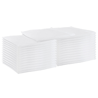 Mariposa Poly Spun Napkin 20x20 White, Pack Of 25 (PNP-NAP-W-25)
