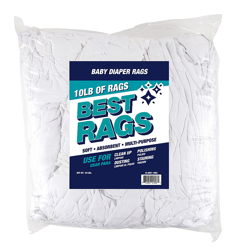 W89 White Woven Diapers 10lb Bag (N-W89-10BG)
