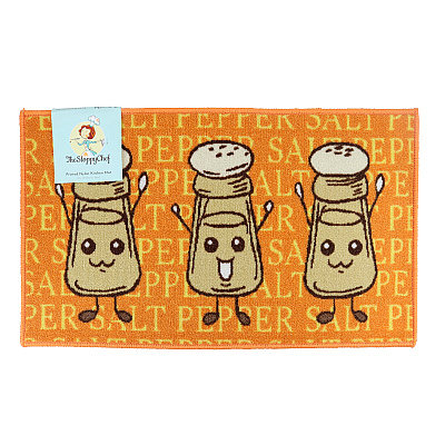 Sloppy Chef Printed Rug 18x30 Salt & Pepper, 1 Each (P-KTC-18X30-S&P)