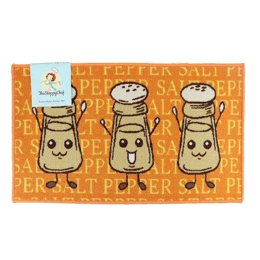 Sloppy Chef Printed Rug 18x30 Salt & Pepper, 1 Each (P-KTC-18X30-S&P)