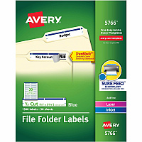 Avery TrueBlock File Folder Labels (AVE5766)