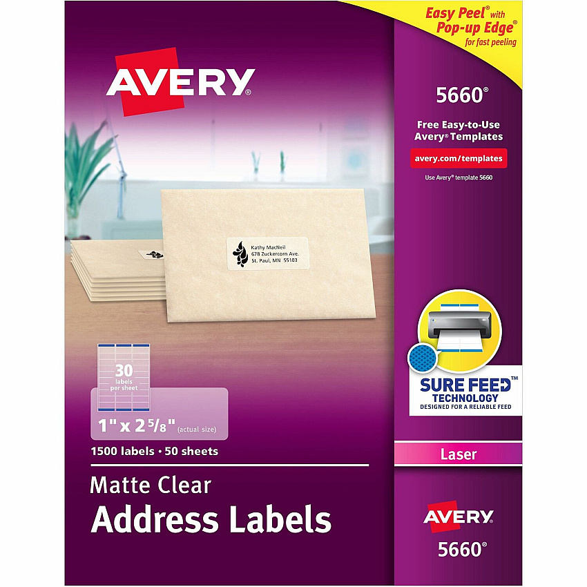 Avery Easy Peel Return Address Labels (AVE5660)