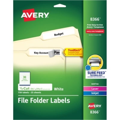 Avery File Folder Labels (8366)