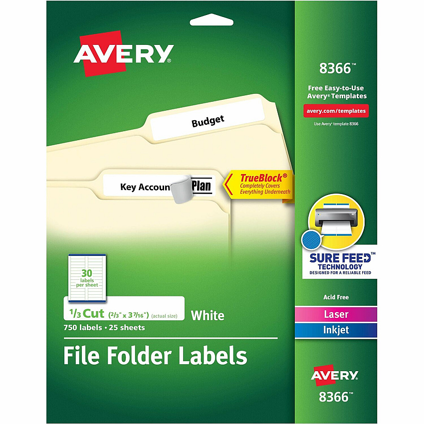 Avery File Folder Labels (AVE8366)