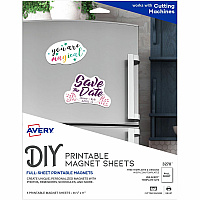 Avery Printable Magnet Sheets, 8.5" x 11" , 5 Sheets (AVE3270)