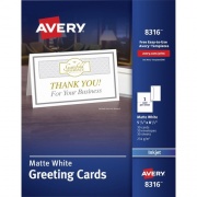 Avery Inkjet Greeting Card - White (8316)