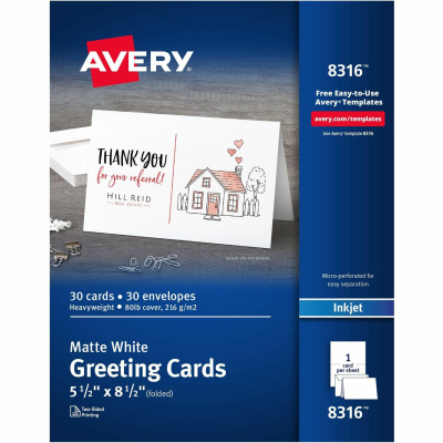 Avery Half-fold Greeting Cards (8316)