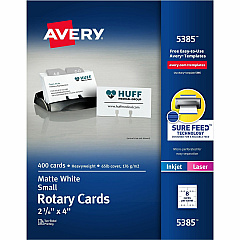 Avery Uncoated 2-side Printing Rotary Cards (AVE5385)