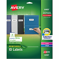 Avery Removable I.D. Laser/Inkjet Labels (AVE6460)