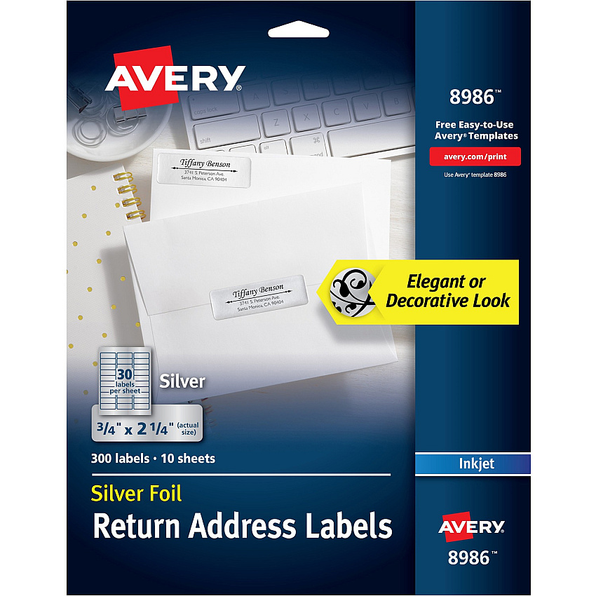 Avery Gold Foil Mailing Labels (AVE8986)