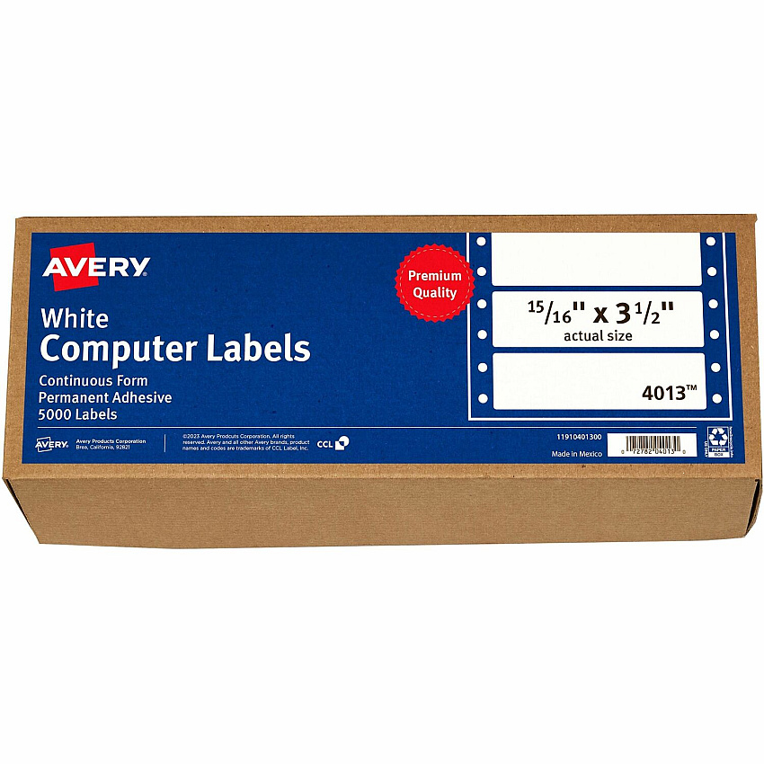 Avery Continuous Form Computer Labels (4013)