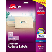 Avery Easy Peel Inkjet Printer Mailing Labels (AVE8660)