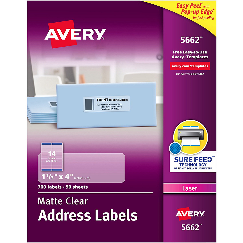 Avery Easy Peel Return Address Labels (AVE5662)