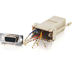 C2G Rj45f/db9f Modular Adapter Grey (02941)