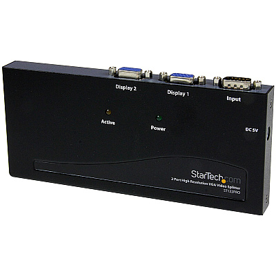 StarTech 2 Port High Res Vga Video Splitter (ST122PRO)
