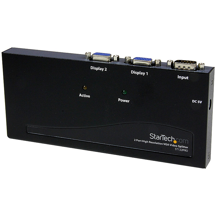 StarTech 2 Port High Res Vga Video Splitter (ST122PRO)