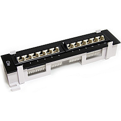 StarTech 1u 12 Port Wall Mount Cat5e Patch Panel (PANEL4512)