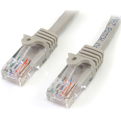 StarTech 6ft Gray Snagless Cat5e Utp Patch Cable (45PATCH6GR)