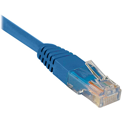 Eaton Tripp Lite Series Cat5e 350 MHz Molded (UTP) Ethernet Cable (RJ45 M/M), PoE - Blue, 25 ft. (7.62 m) (N002025BL)