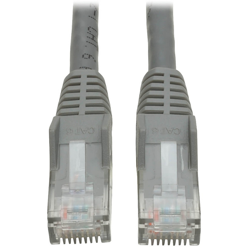 Eaton Tripp Lite Series Cat6 Gigabit Snagless Molded (UTP) Ethernet Cable (RJ45 M/M), PoE, Gray, 7 ft. (2.13 m) (N201007GY)