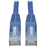 Tripp Lite Cat6 Gigabit Snagless Molded (UTP) Ethernet Cable (RJ45 M/M) PoE Blue 7 ft. (2.13 m) (N201007BL)