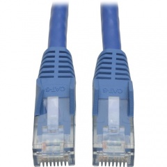 Tripp Lite Cat6 Gigabit Snagless Molded (UTP) Ethernet Cable (RJ45 M/M) PoE Blue 7 ft. (2.13 m) (N201007BL)