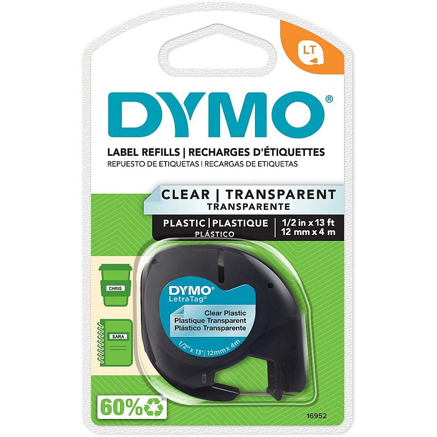 DYMO Letra Tag Labelmaker Tapes (DYM16952)