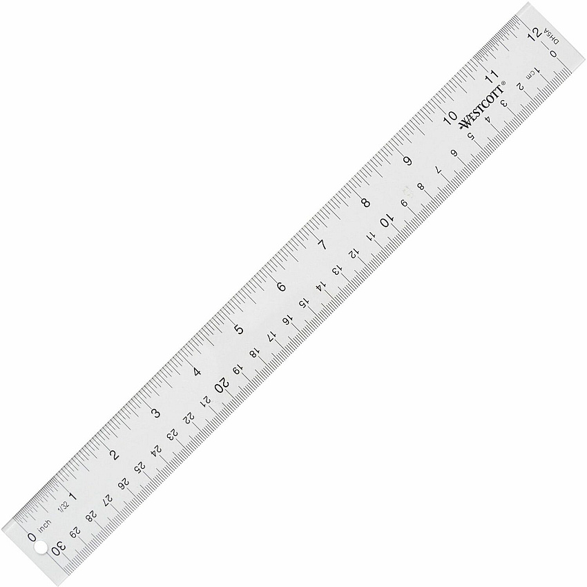 Westcott 12" Transparent Ruler (ACM10562)