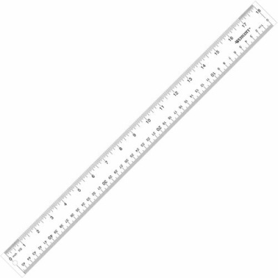 Westcott - Westcott Wood Ruler with Single Metal Edge, 18 (05018)