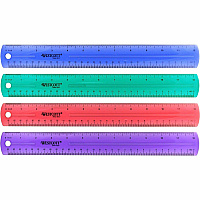 Westcott Transparent Jeweltone 12" Plastic Ruler (ACM12975)