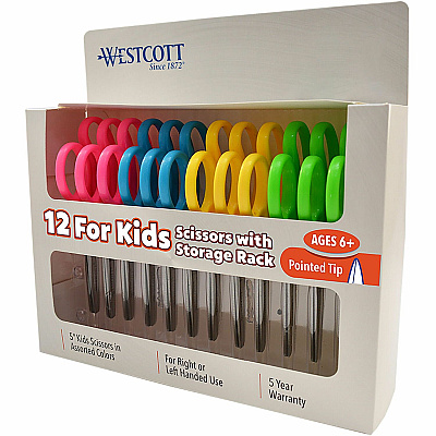 Westcott 5" Kids Pointed Tip Scissors (ACM13141)