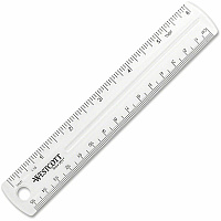Westcott Clear Plastic Ruler (ACM45016)