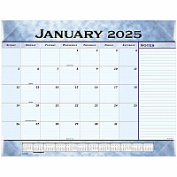 AT-A-GLANCE Slate Blue Desk Pad, 22 x 17, Blue Sheets, Clear Corners, 12-Month (Jan to Dec): 2026 (89701)