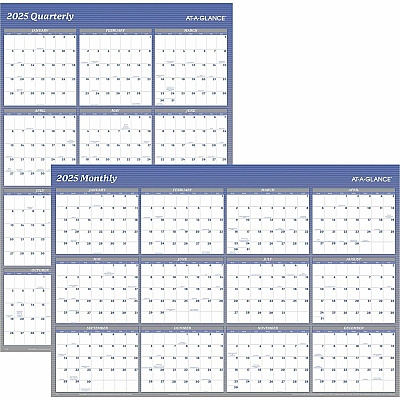 AT-A-GLANCE Vertical/Horizontal Erasable Quarterly/Monthly Wall Planner, 32 x 48, 12-Month (Jan to Dec): 2026 (A1152)