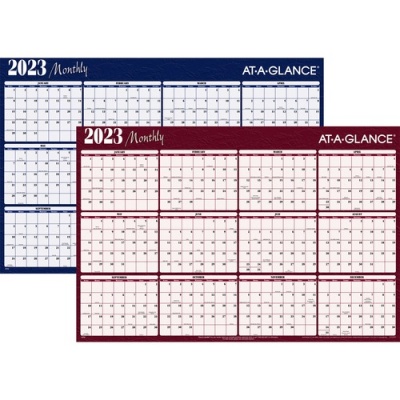 AT-A-GLANCE Erasable/Reversible Horizontal Yearly Wall Planner (A152)