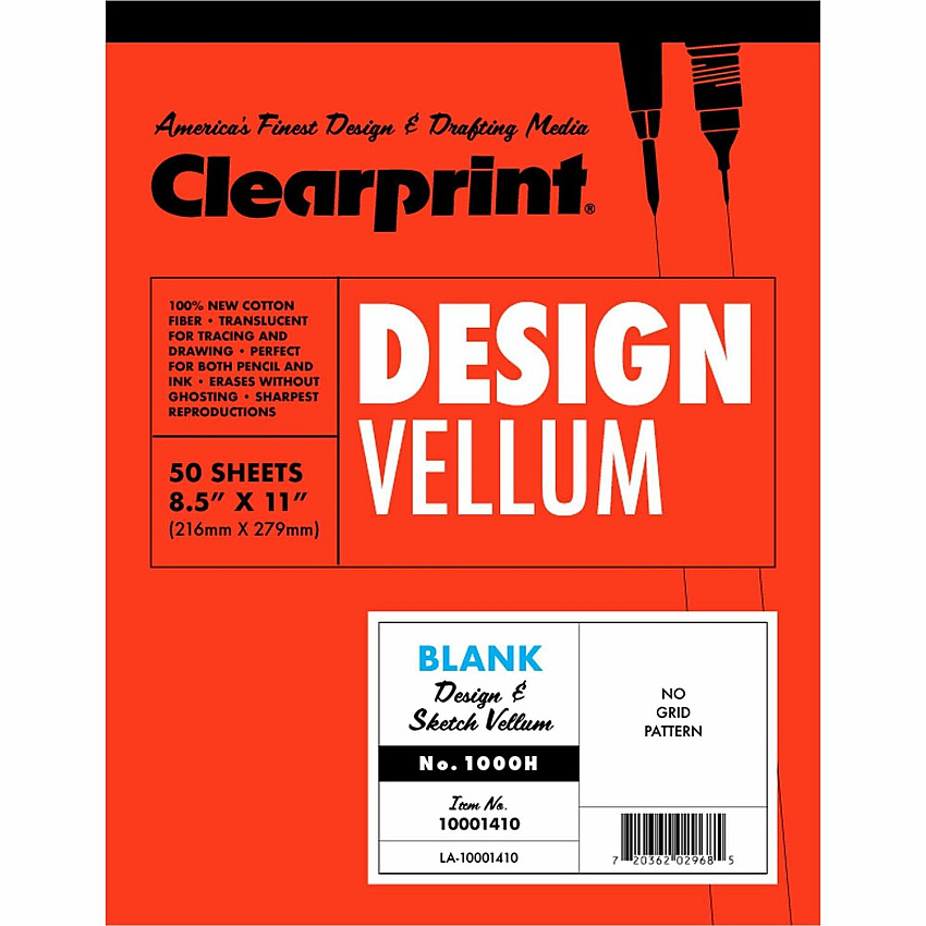 Clearprint Design Vellum Pad - Letter (CLE10001410)