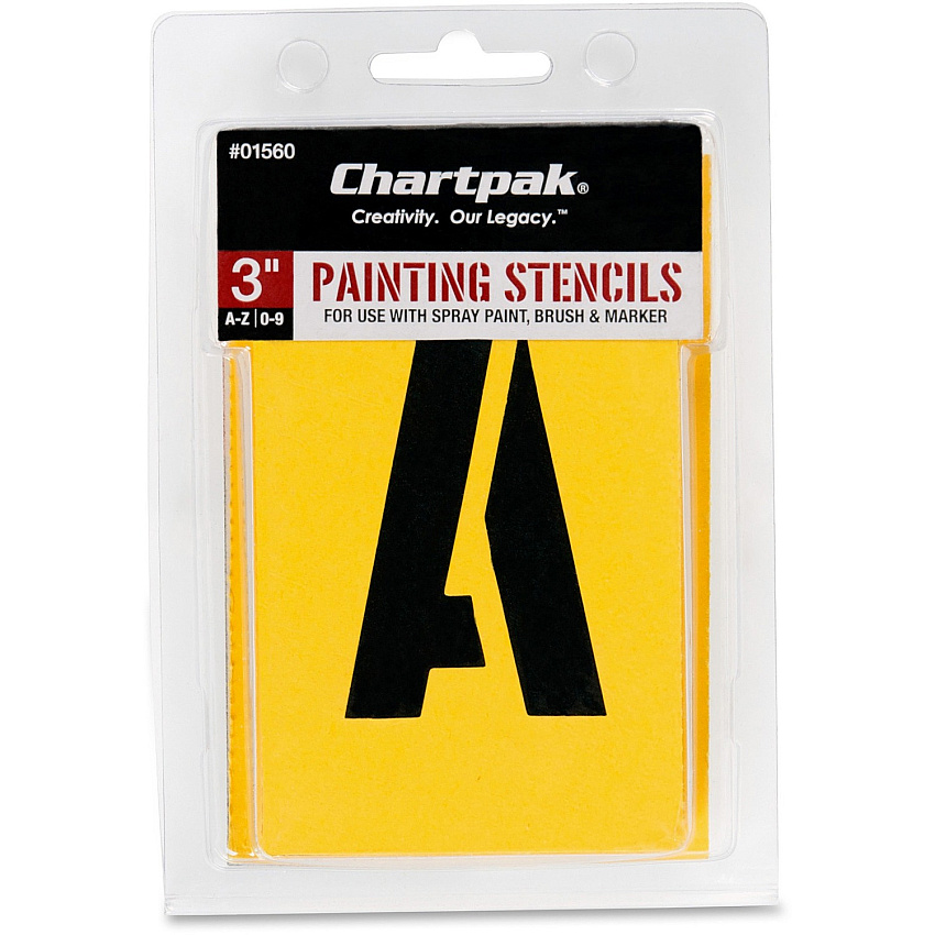 Chartpak Painting Letters/Numbers Stencils (CHA01560)