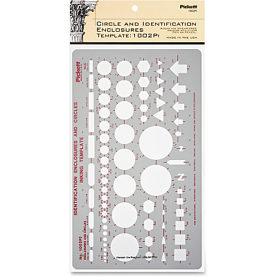 Chartpak Circle/Identification Template (CHA1002PI)