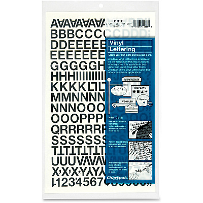 Chartpak Vinyl Helvetica Style Letters/Numbers (CHA01010)