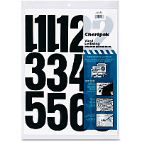 Chartpak Permanent Adhesive Vinyl Numbers (CHA01193)