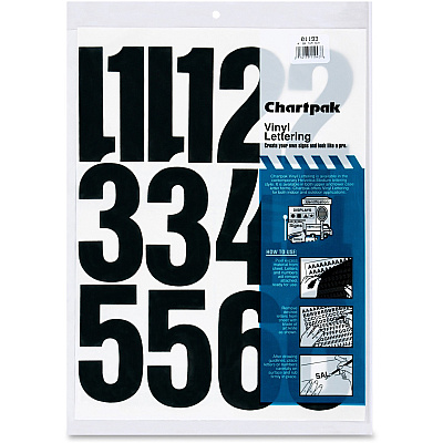 Chartpak Permanent Adhesive Vinyl Numbers (CHA01193)
