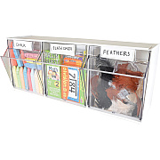 deflecto Tilt Bin Interlocking Multi-Bin Storage Organizer (DEF20303OP)