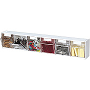 deflecto Tilt Bin Interlocking Multi-Bin Storage Organizer (DEF20603OP)